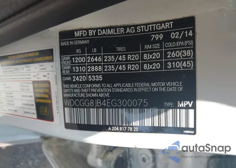 2014 Mercedes-Benz Glk 350 4Matic z USA, uszkodzony, nr VIN WDCGG8JB4EG300075